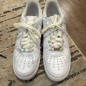 Classic White Lace-Up Sneakers